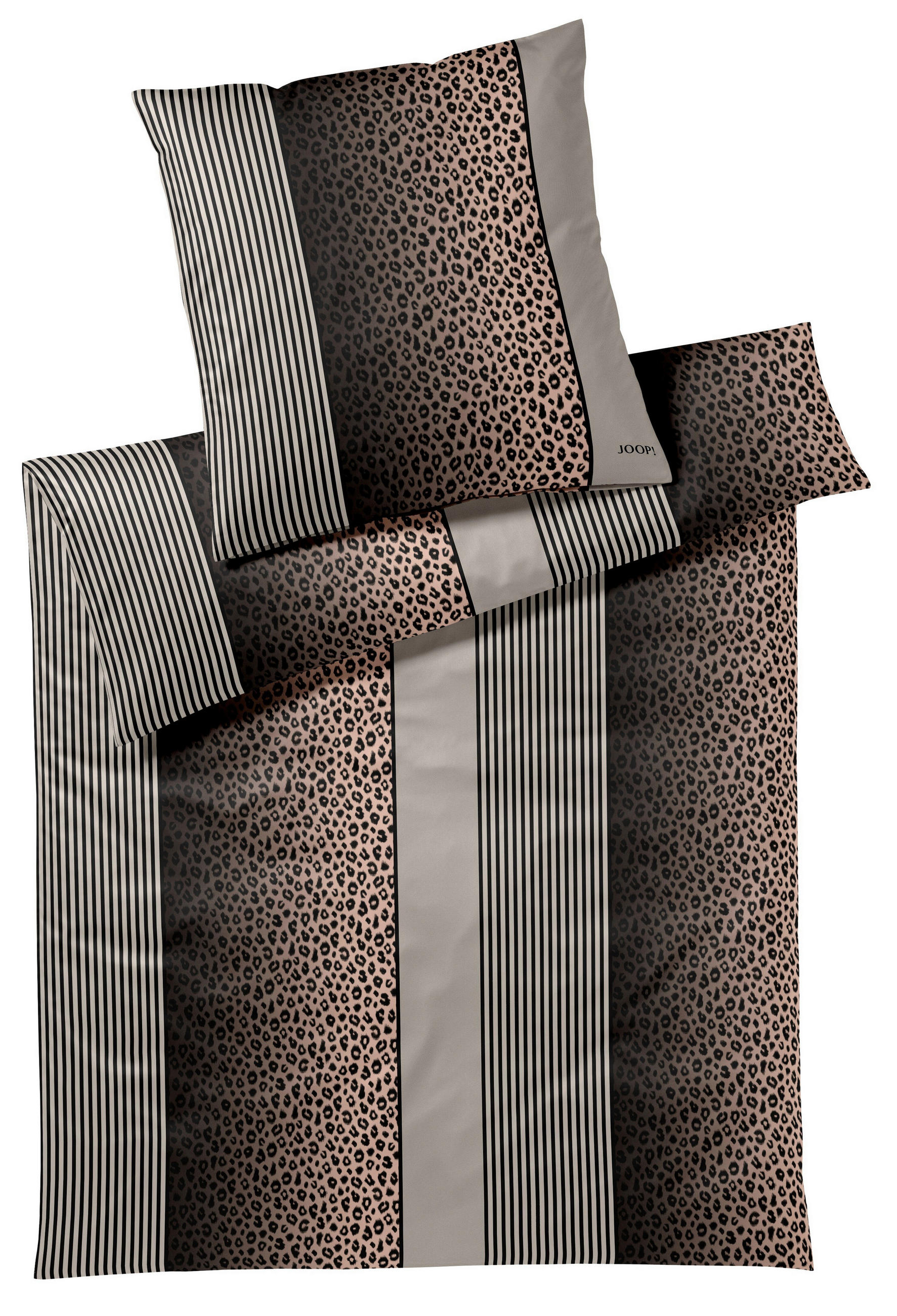 BETTWÄSCHE Joop! Leo Makosatin 135/200 cm  - Taupe, Design, Textil (135/200cm) - Joop!