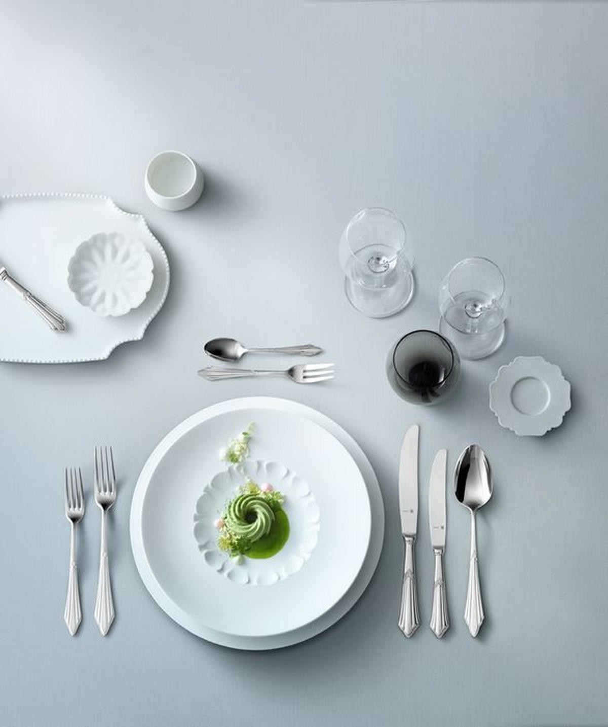 BESTECKSET Fächer 30-teilig Edelstahl  - Edelstahlfarben, Design, Metall - WMF