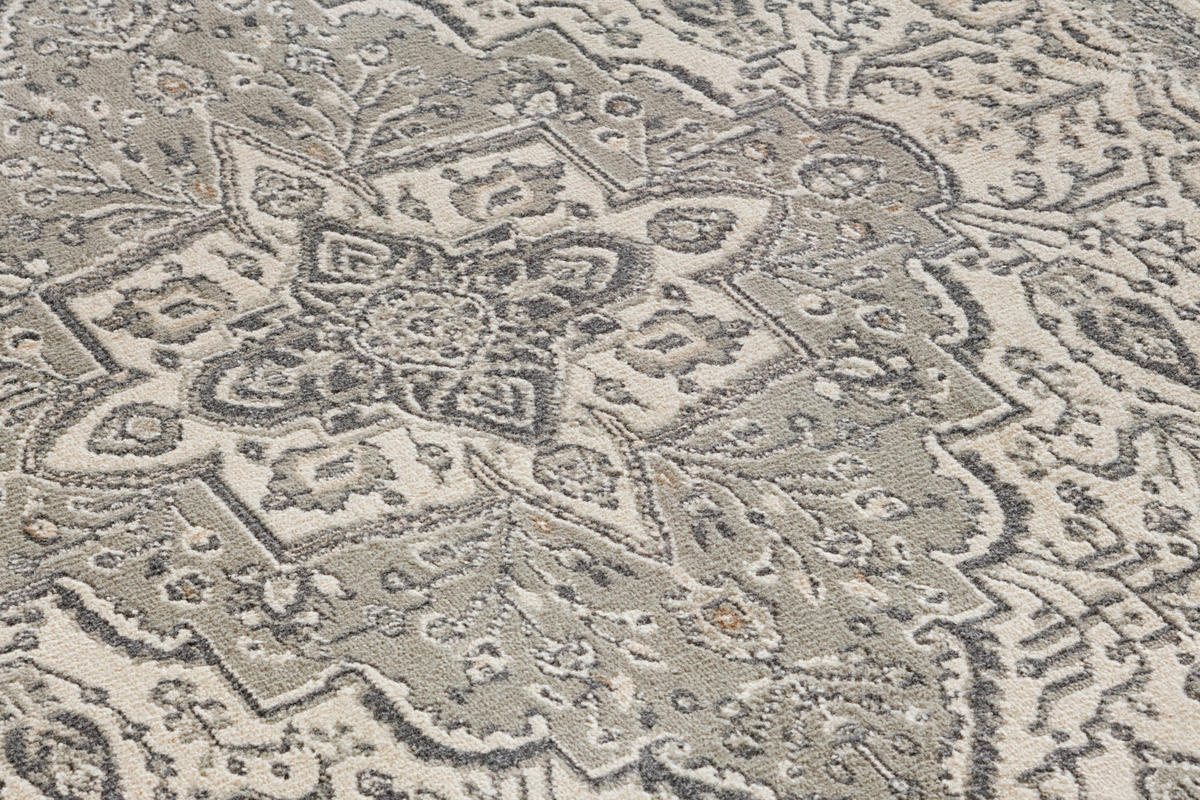 FLACHWEBETEPPICH 120/170 cm Terrain Grau  - Grau, Design, Kunststoff/Textil (120/170cm)