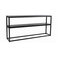 KONSOLBORD grå, svart   - svart/grå, Design, metall/trä (160/30/80cm) - Best Price