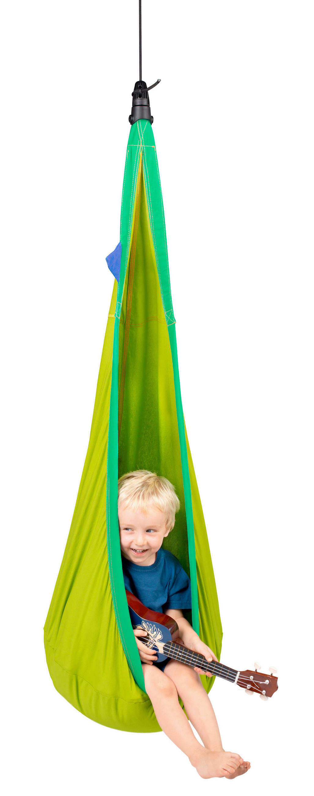 KINDERHÄNGESESSEL 70/200-400/150 cm  - Blau/Hellgrün, KONVENTIONELL, Textil (70/200-400/150cm) - La Siesta