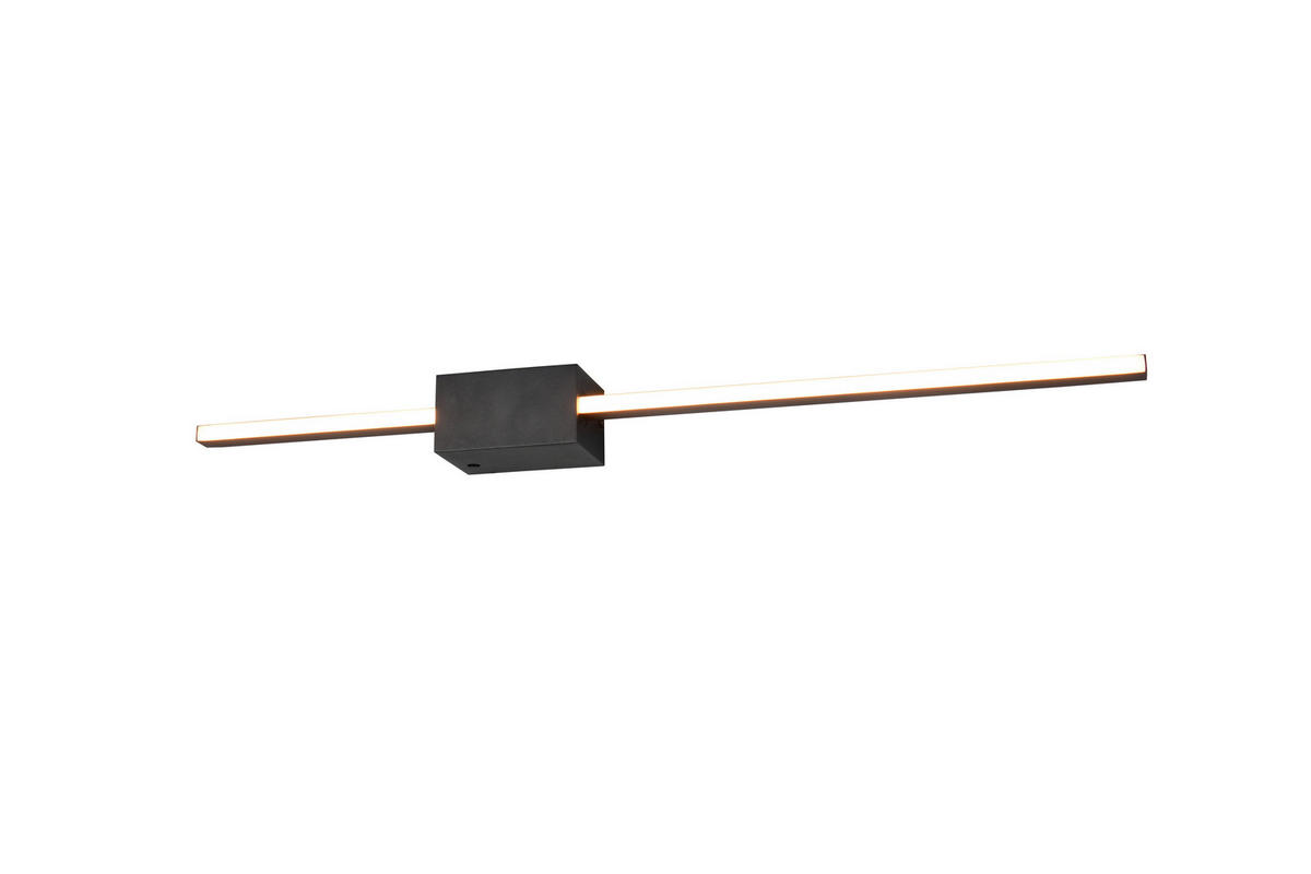 LED-WANDLEUCHTE Cassino 70,5/8,5/6 cm  - Schwarz/Weiß, Design, Kunststoff/Metall (70,5/8,5/6cm) - Trio Leuchten
