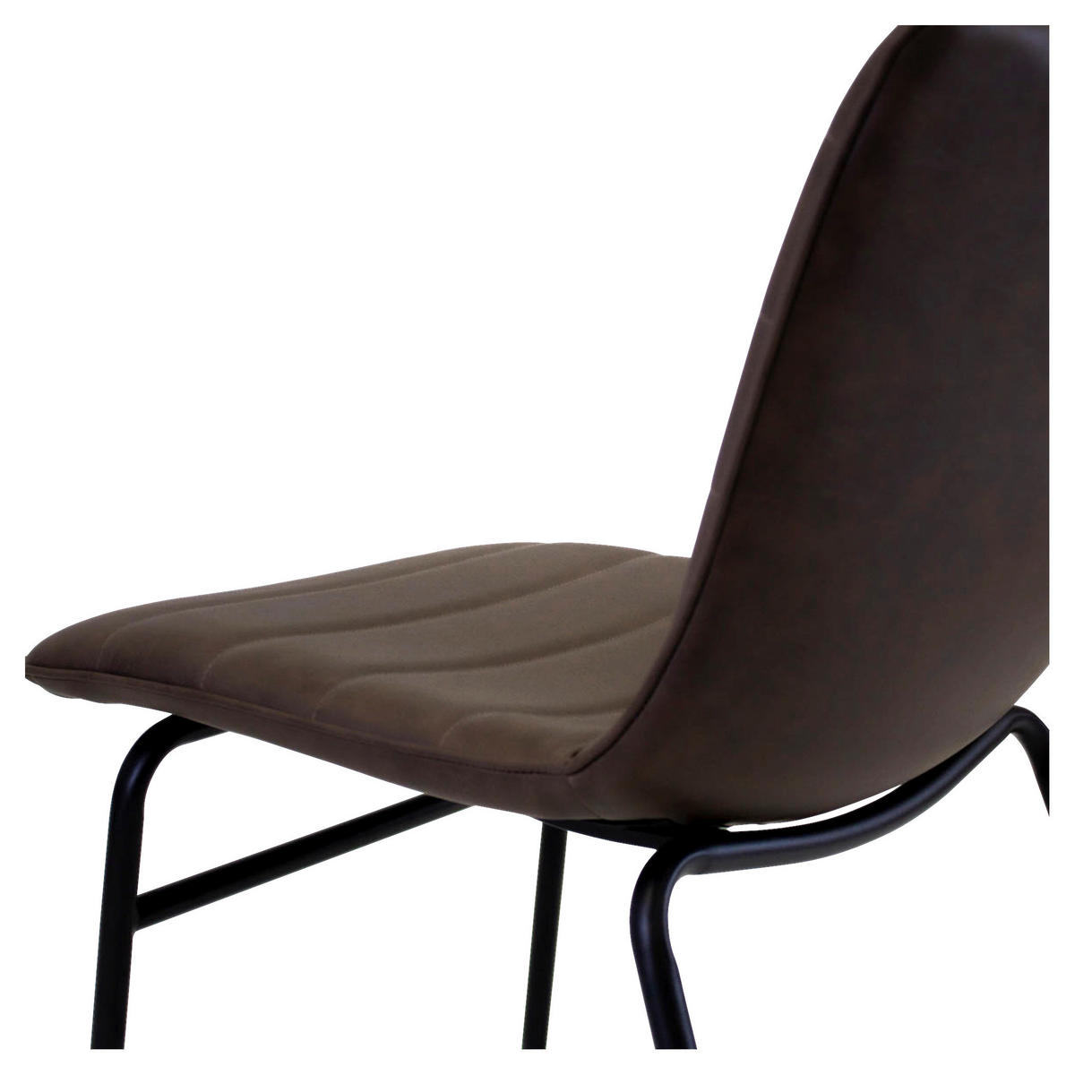 STUHL - Taupe/Schwarz, KONVENTIONELL, Kunststoff/Textil (48/77/56cm) - MID.YOU