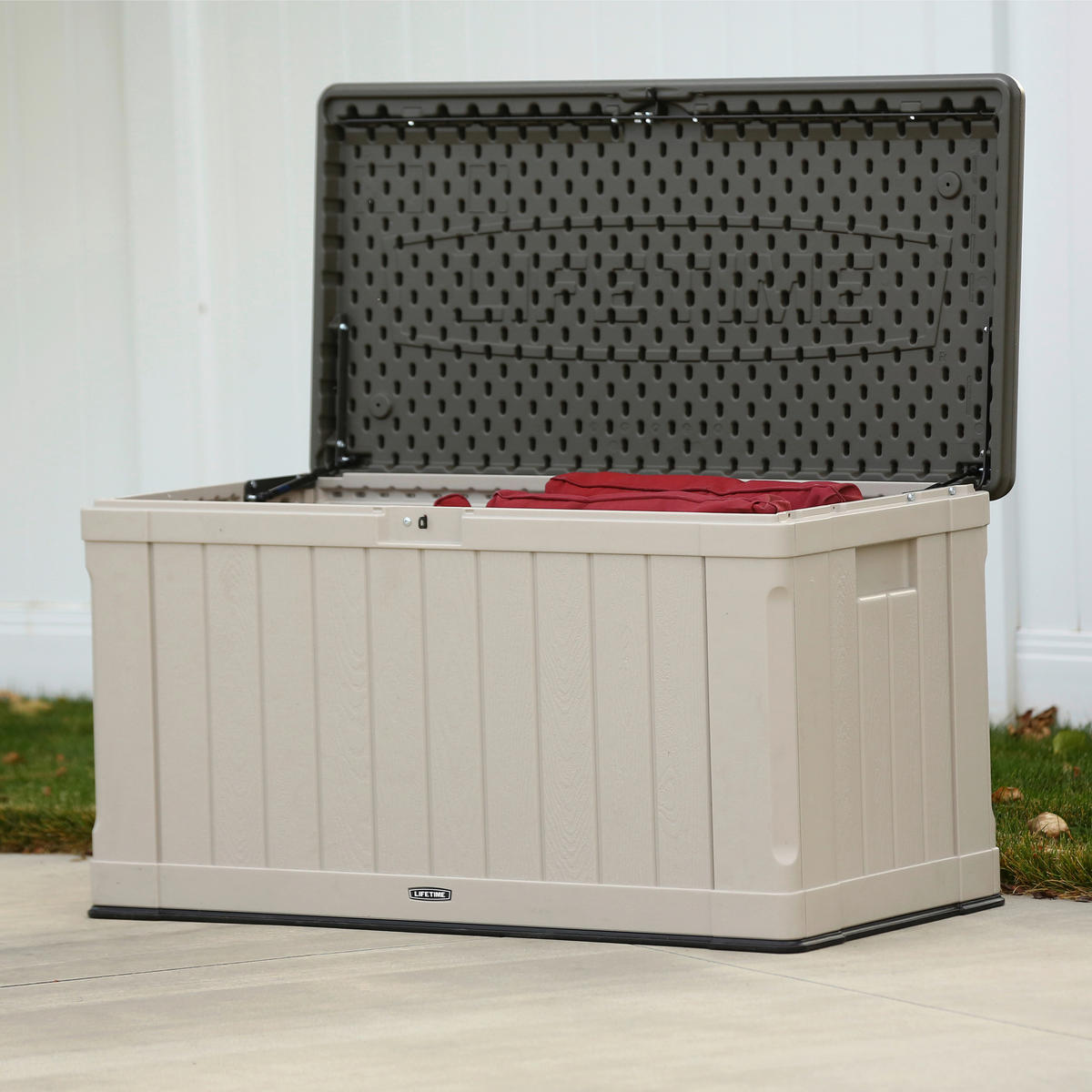 KISSENBOX 128/67/64 cm  - Grau, Basics, Kunststoff (128/67/64cm) - Ambia Garden