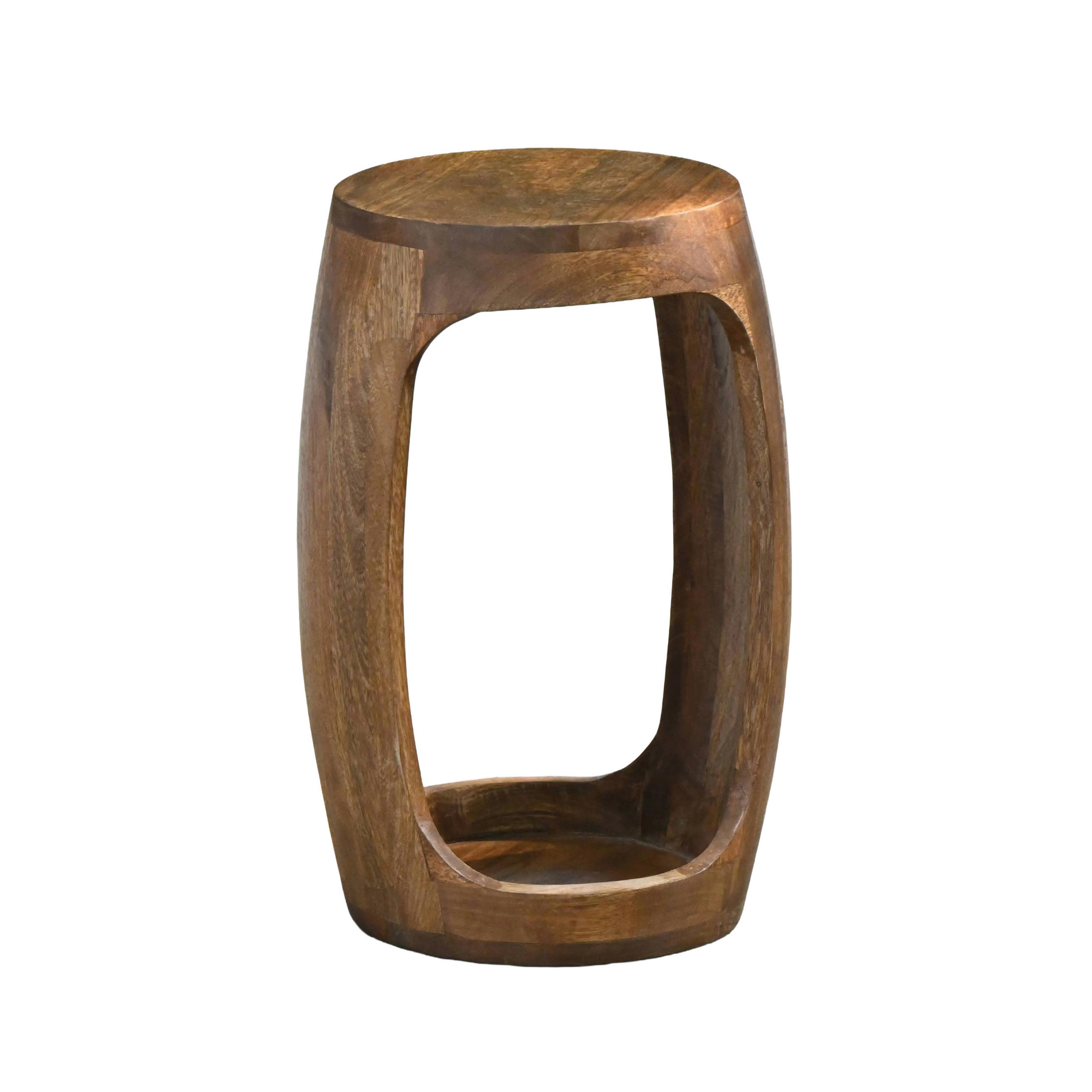ODKLÁDACÍ STOLEK, mangové dřevo, hnědá - hnědá, Design, dřevo (30/30/45cm) - MID.YOU
