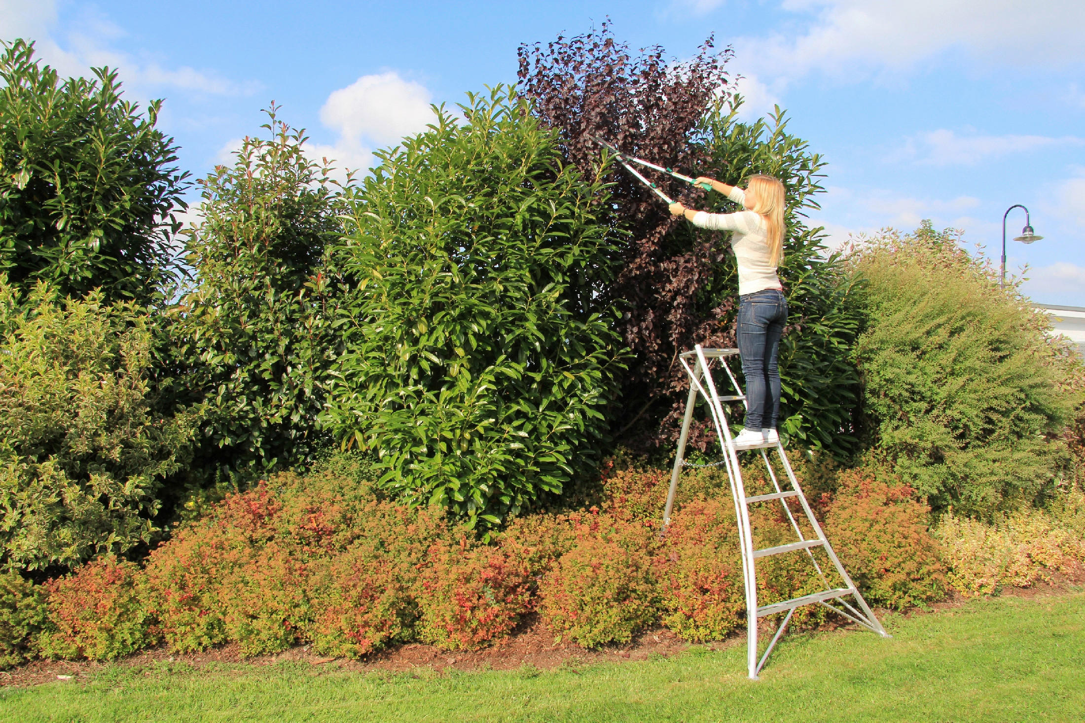LEITER - Silberfarben, Basics, Metall (125/180/20cm) - Ambia Garden
