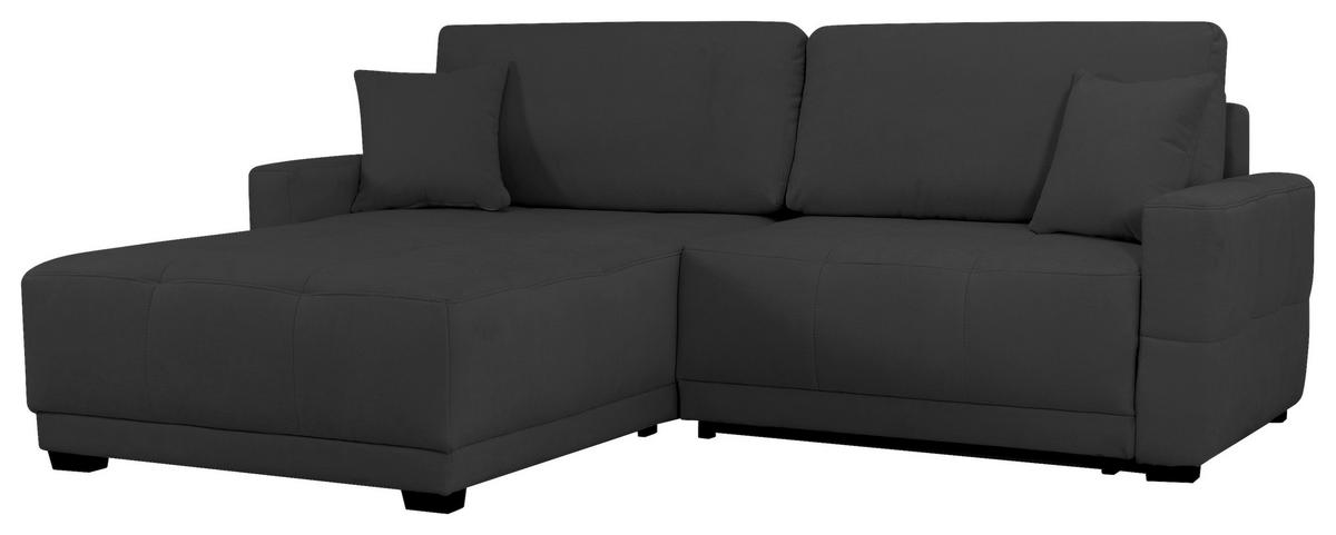 ECKSOFA Anthrazit Chenille, Struktur  - Anthrazit, Design, Textil (237/186cm) - MID.YOU