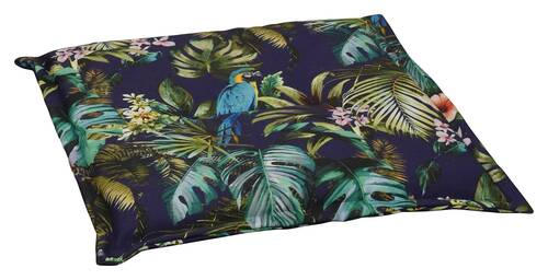 GARTENHOCKERAUFLAGE   48/4/48 cm  - Blau/Gelb, Design, Textil (48/4/48cm)