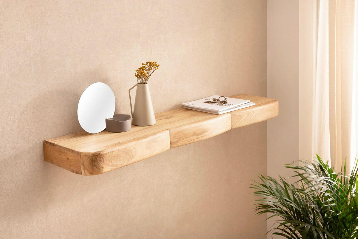 WANDBOARD in 120/8/20 cm Akaziefarben  - Akaziefarben, Design, Holz (120/8/20cm) - Livetastic