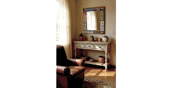 WANDSPIEGEL 61/81/5 cm    in rechteckig  - Edelstahlfarben/Multicolor, Design, Metall (61/81/5cm) - Carryhome