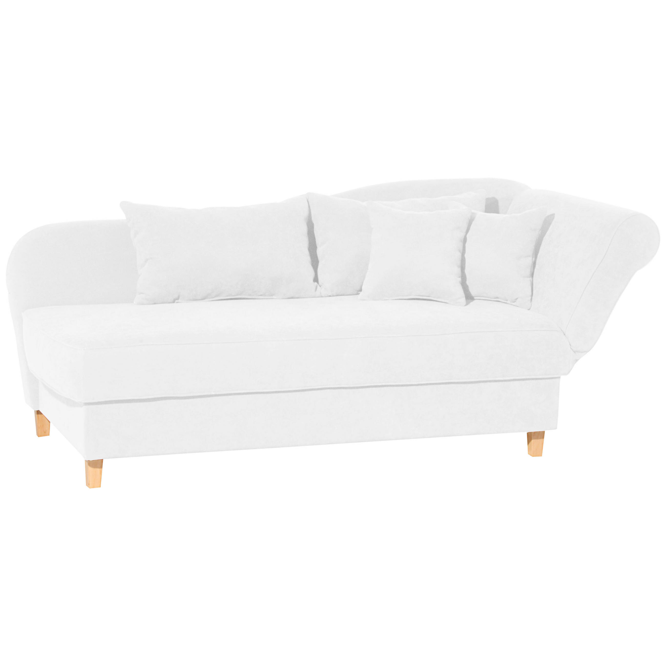 RÉCAMIERE Creme Velours  - Buchefarben/Creme, Design, Holz/Textil (190/88/82cm) - Max Winzer