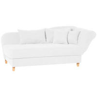 RÉCAMIERE in Velours Creme  - Buchefarben/Creme, Design, Holz/Textil (190/88/82cm) - Max Winzer