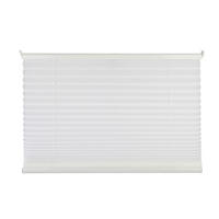 PLISSEE  halbtransparent   100/130 cm   - Weiß, Basics, Textil (100/130cm) - Homeware