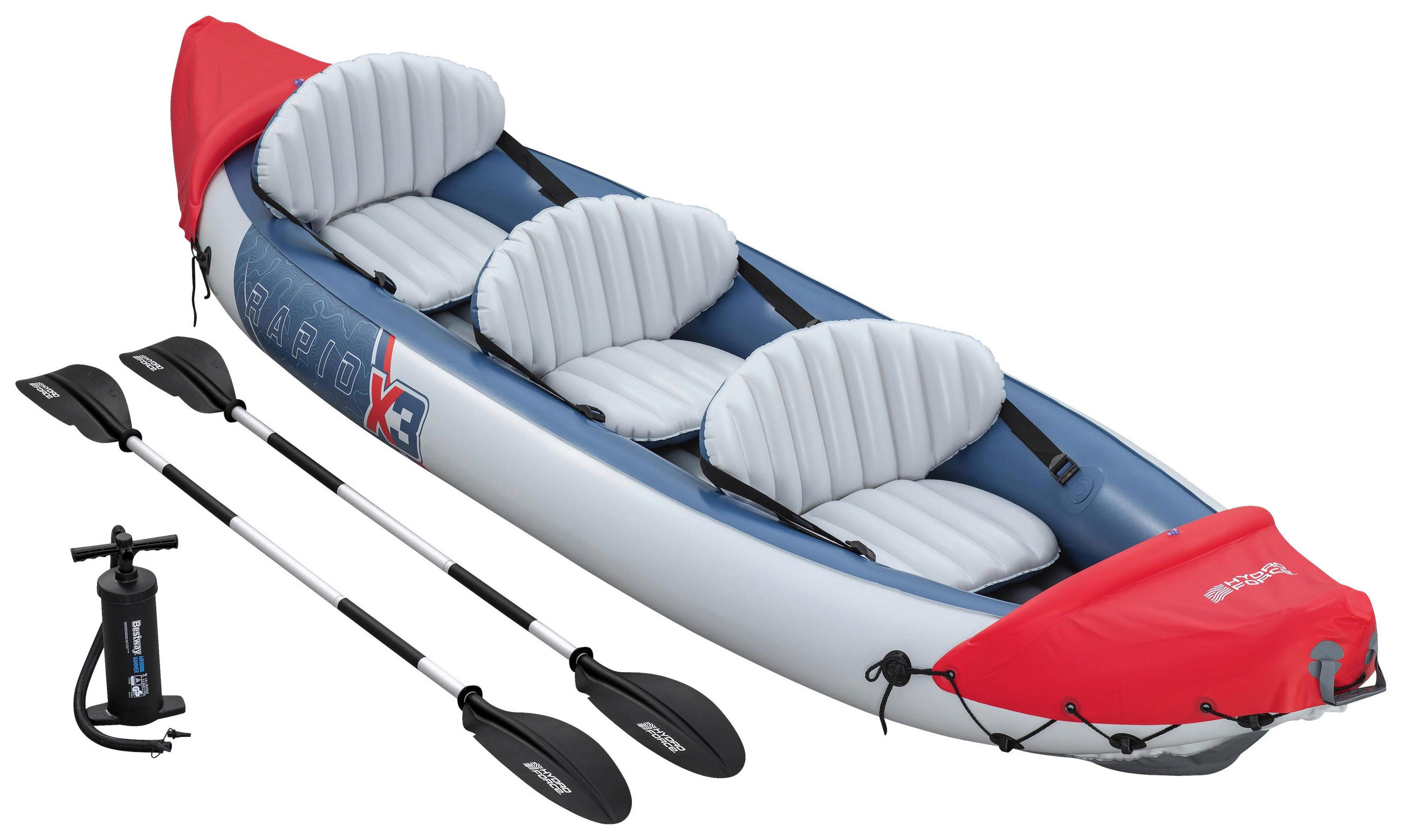 KAJAK 65052 VENTURA KAYAK  - Rot/Grau, KONVENTIONELL, Kunststoff/Metall (381/100cm) - Bestway