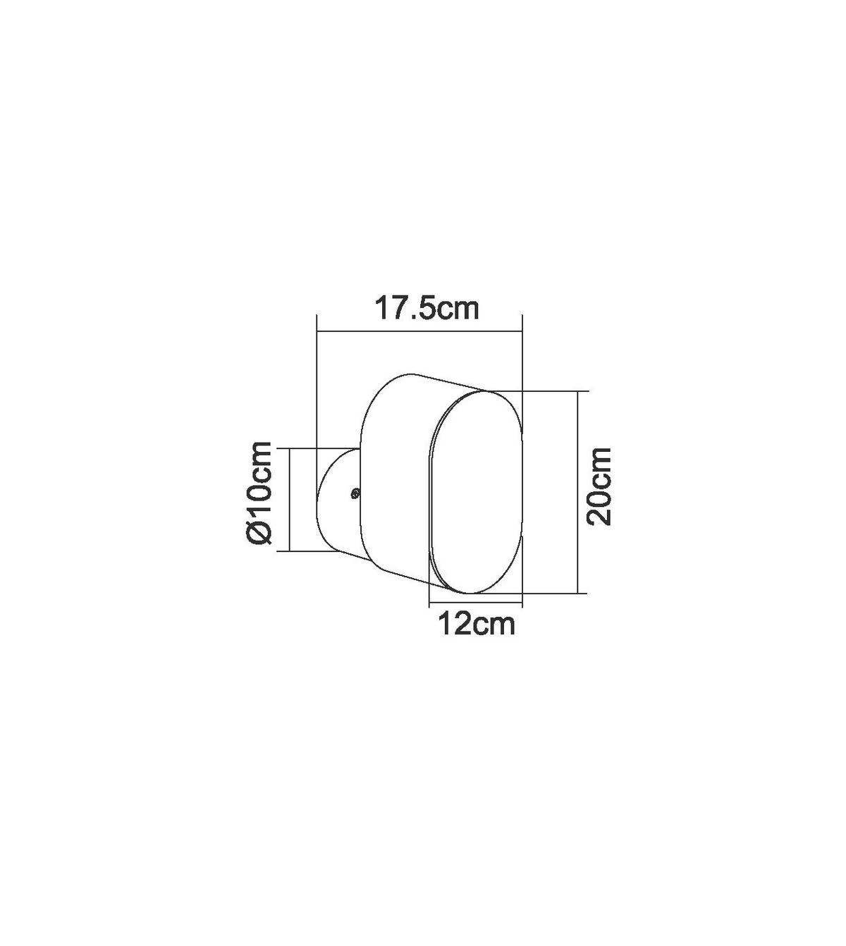 ZUNANJA STENSKA SVETILKA  Salli   12/17,5/20 cm          - antracit, Basics, kovina/umetna masa (12/17,5/20cm)
