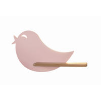KINDERWANDLEUCHTE Bird 40/12/21.5 cm  - Pink, Natur, Holz/Holzwerkstoff (40/12/21.5cm)