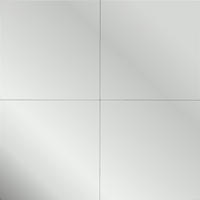 WANDSPIEGEL 30/30/0,3 cm    in quadratisch  - Silberfarben, KONVENTIONELL (30/30/0,3cm) - Carryhome