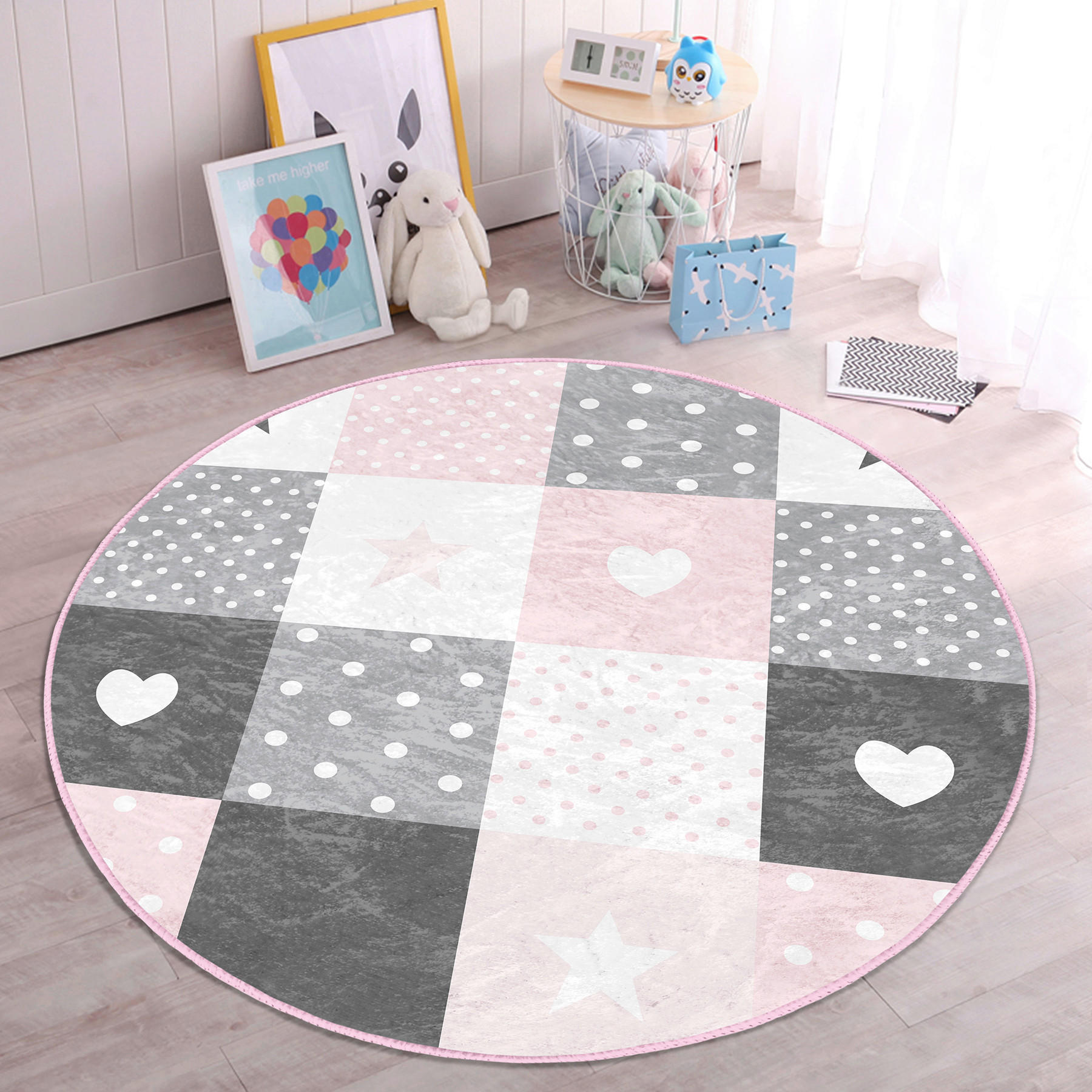 XXXLutz Kinderteppich Mehrfarbig 150x150 cm
