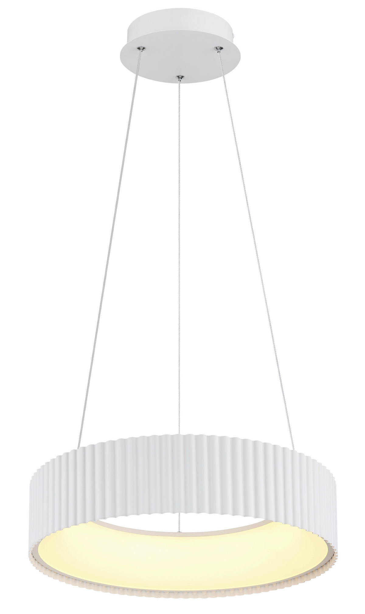 HÄNGELEUCHTE 46/120 cm  - Opal/Weiß, Trend, Kunststoff/Metall (46/120cm) - Collett's Monde