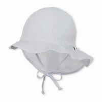 HUT MIT NACKENSCHUTZ   Weiß 41  - Weiß, Basics, Textil (41null) - Sterntaler