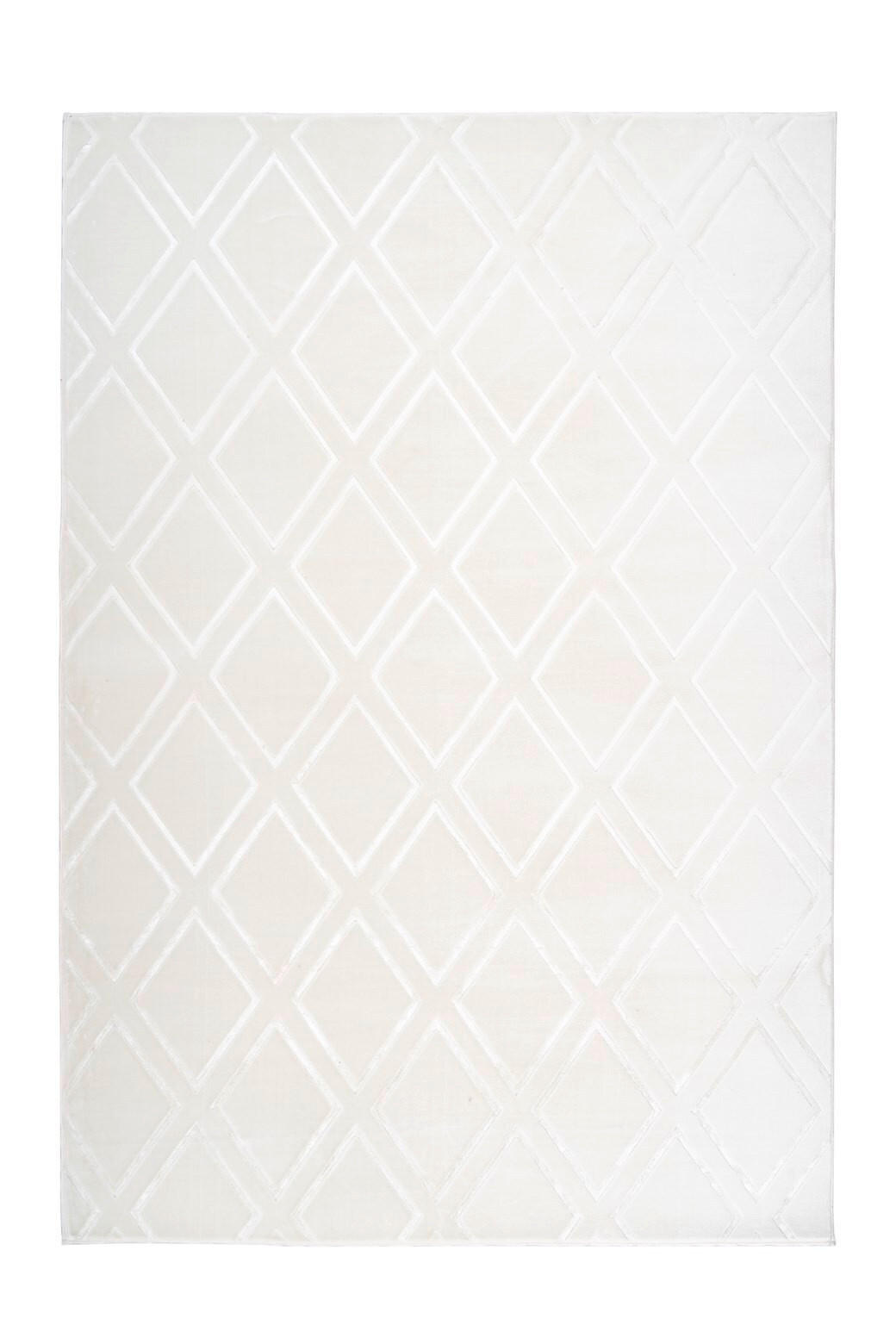 TEPPICH 120/170 cm Monroe 300 Weiß  - Weiß, KONVENTIONELL, Kunststoff/Textil (120/170cm)