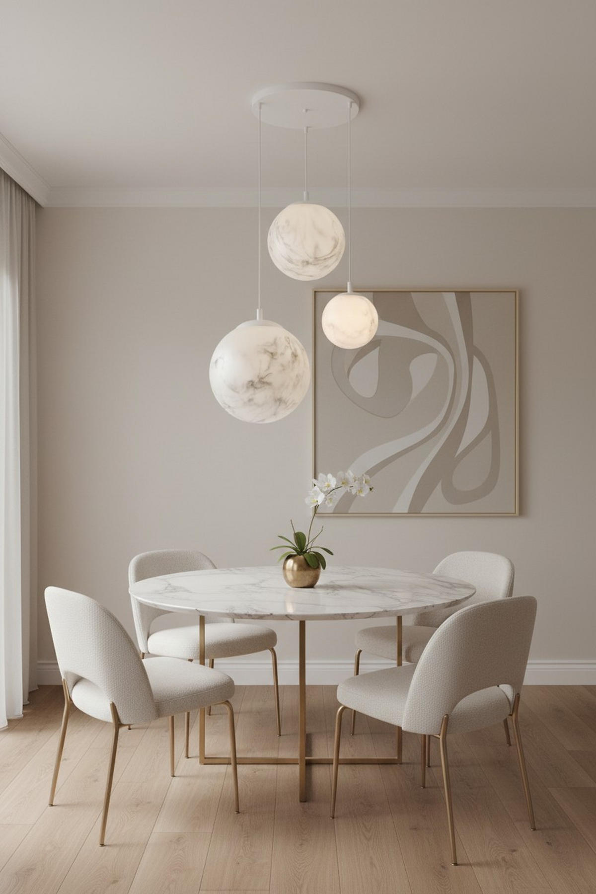 HÄNGELEUCHTE 40/120 cm   - Weiß, Design, Kunststoff/Metall (40/120cm) - Collet's Monde