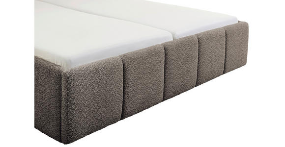 POLSTERBETT 180/200 cm in Anthrazit - Anthrazit/Schwarz, Design, Holz/Textil (180/200cm) - Xora