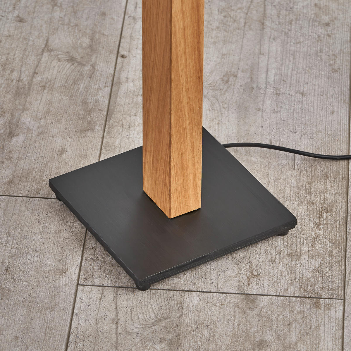 LED-STEHLEUCHTE Lucy 155/20/20 cm  - Eichefarben, Basics, Holz (155/20/20cm) - Ambiente