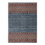 WEBTEPPICH 65/130 cm Korsika  - Blau/Rot, Design, Textil (65/130cm) - Novel