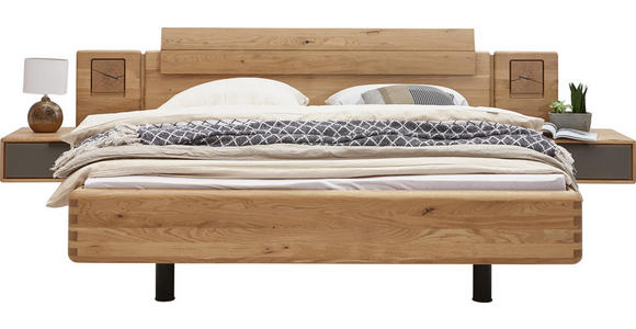 BETTANLAGE 180/200 cm in Eichefarben - Eichefarben, Natur, Holz (180/200cm) - Valnatura