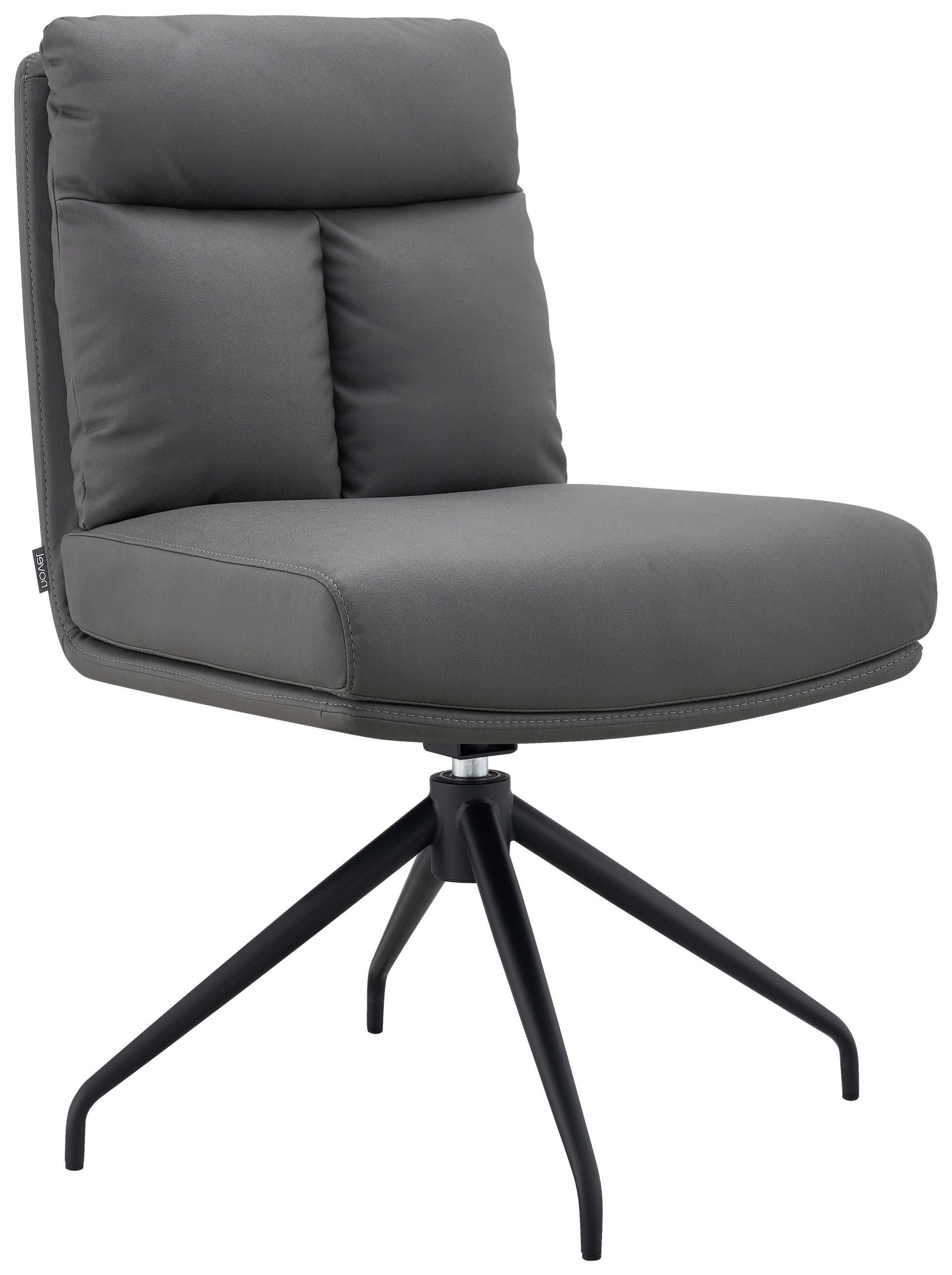 STUHL - Schwarz/Grau, Design, Textil/Metall (51,5/92,5/66cm) - Novel