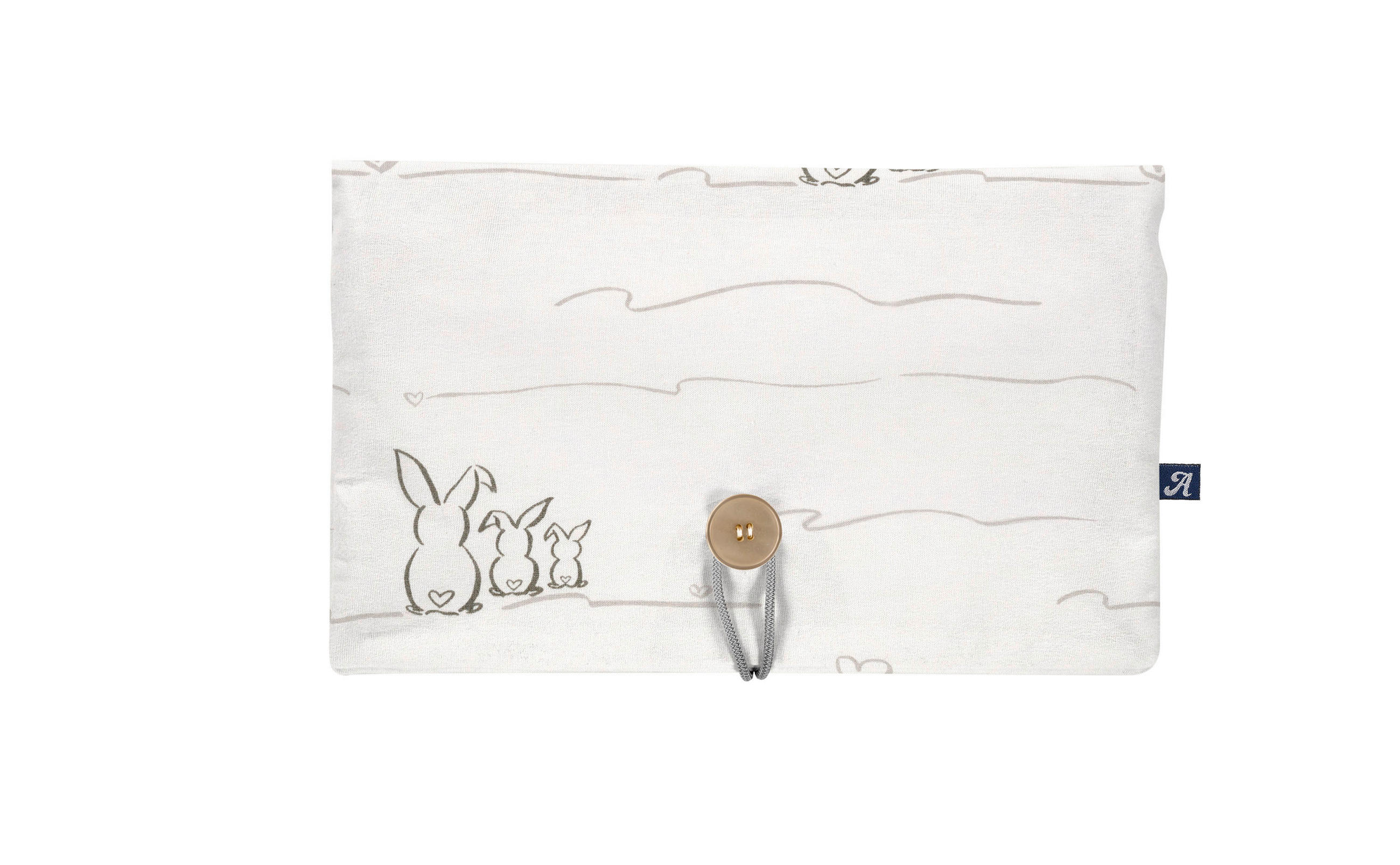 WINDELTASCHE   Häschen  - Dunkelgrau/Hellgrau, Basics, Textil (28cm) - Alvi