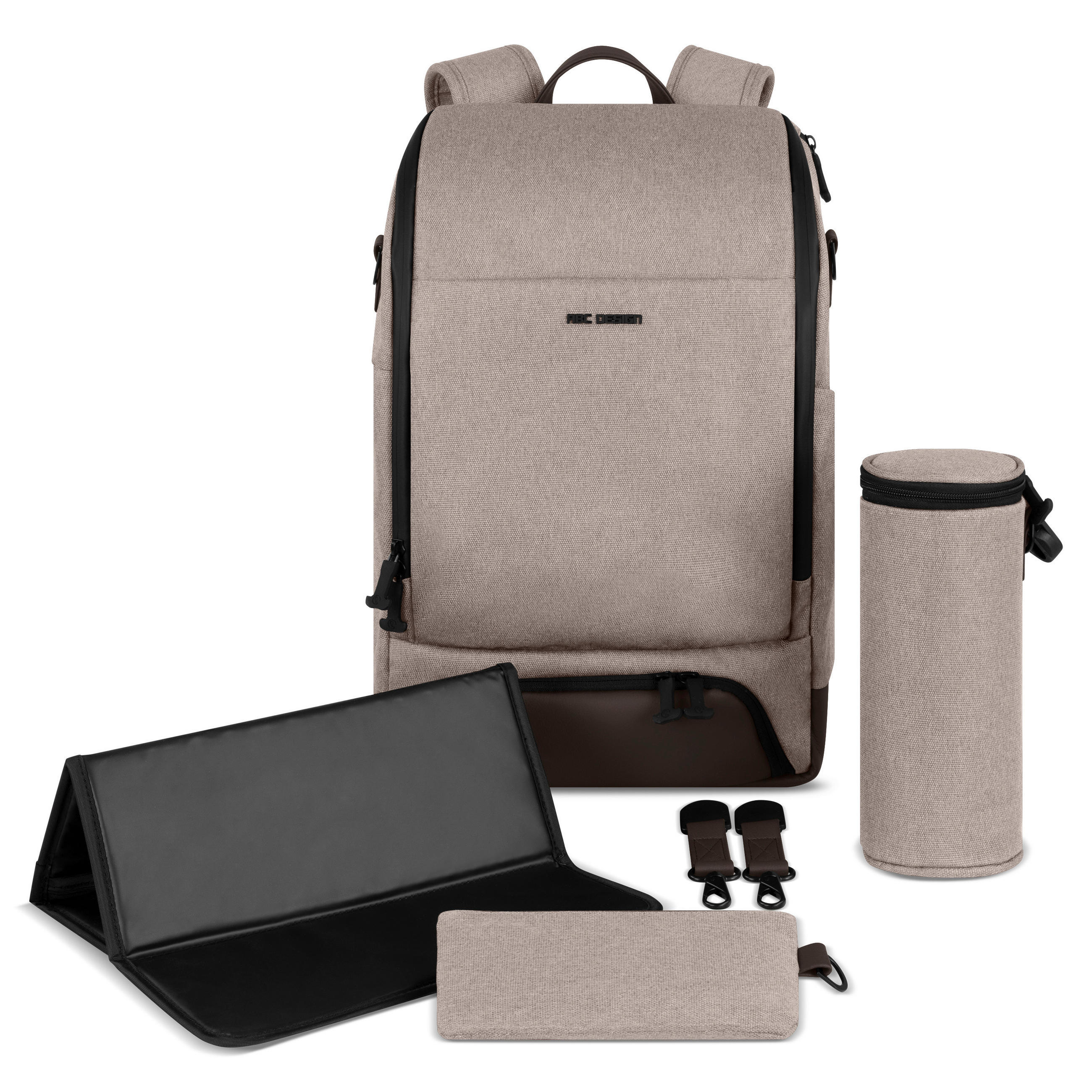 WICKELRUCKSACK Wickelrucksack Active  - Beige, Basics, Textil (44/30/17cm) - ABC Design