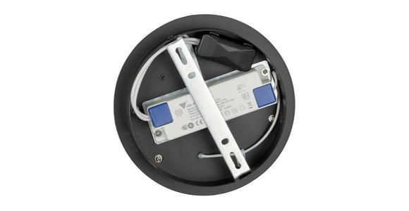 LED-DECKENLEUCHTE Matar 70/10 cm  - Schwarz, Design, Kunststoff/Metall (70/10cm) - Novel