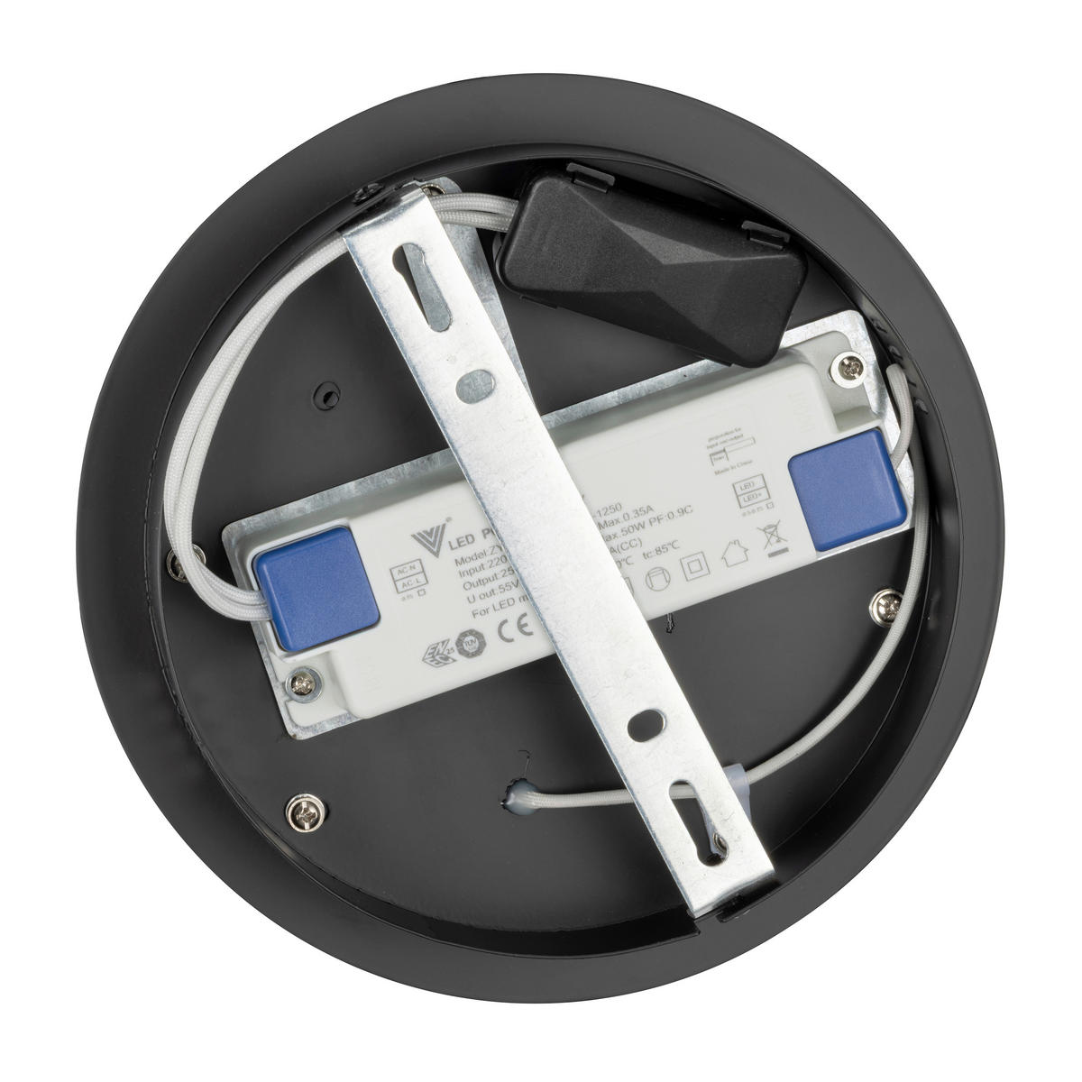 LED SVJETILJKA STROPNA Matar  - crna, Design, metal/plastika (70/10cm) - Novel