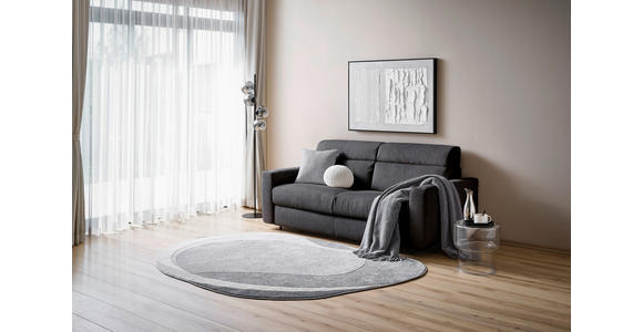 SCHLAFSOFA Cord Dunkelgrau  - Dunkelgrau/Schwarz, Design, Kunststoff/Textil (200/84/98cm) - Novel