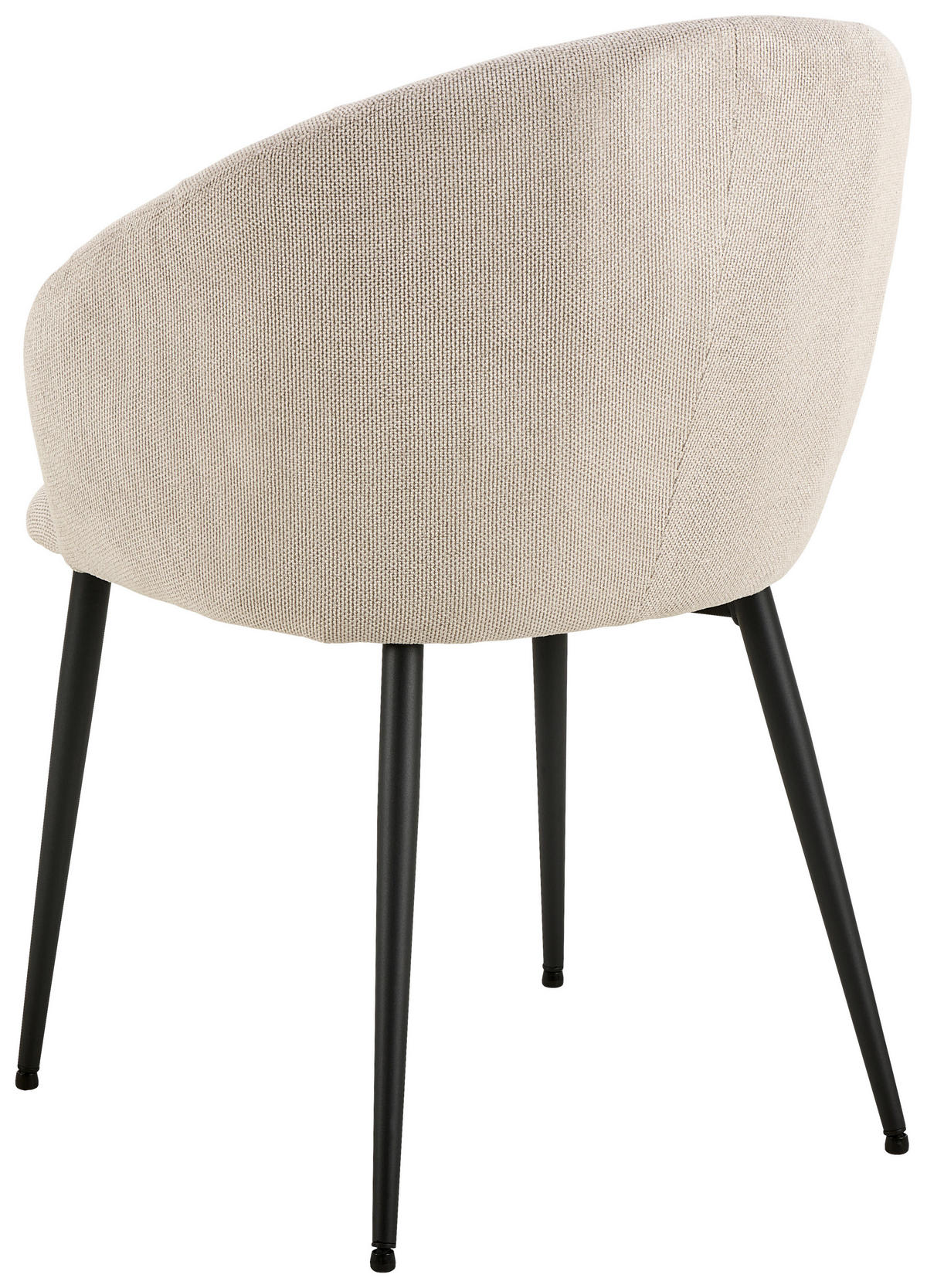 ARMLEHNSTUHL  in  - Beige/Schwarz, Design, Textil/Metall (62/80/57cm) - MID.YOU