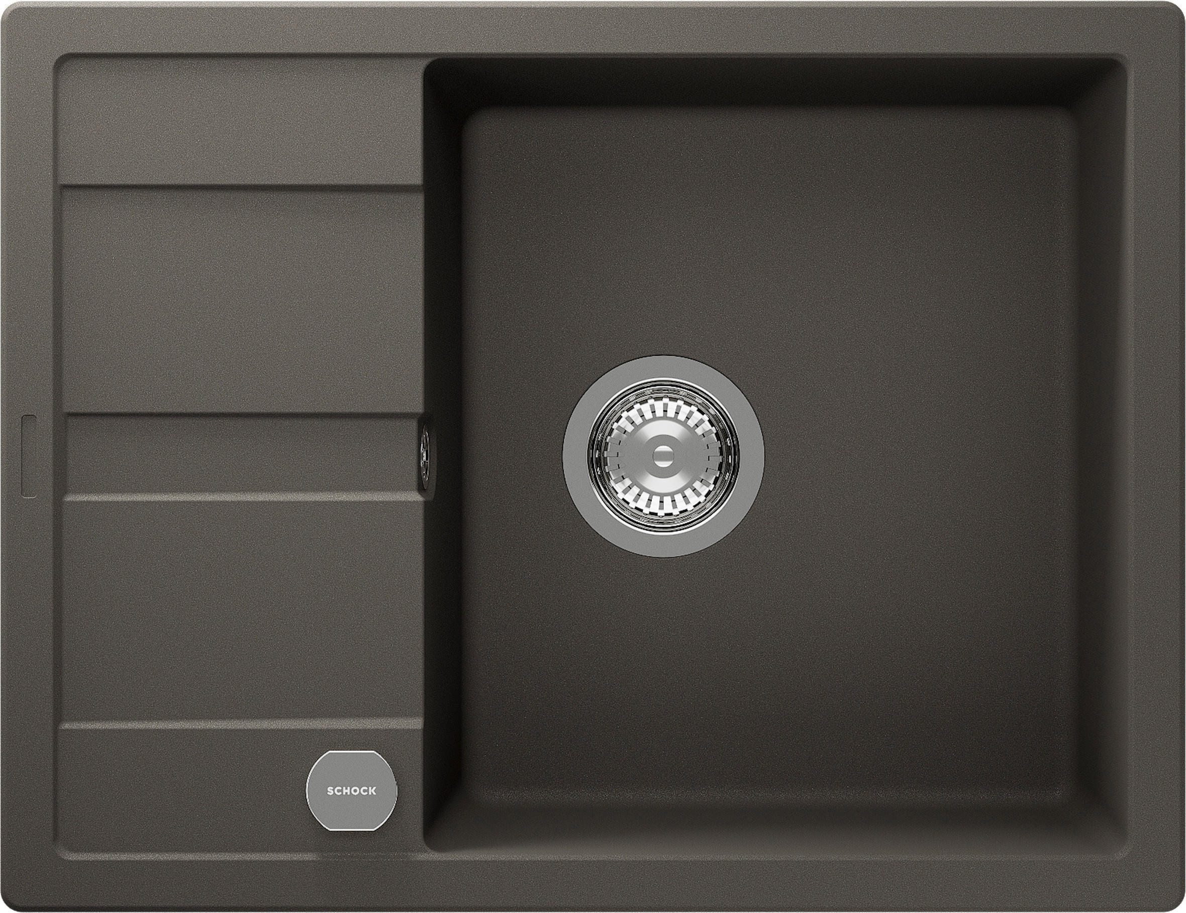 SPÜLE MAND100AGAS  - Grau, Basics, Stein (65/30,4/50cm) - Schock