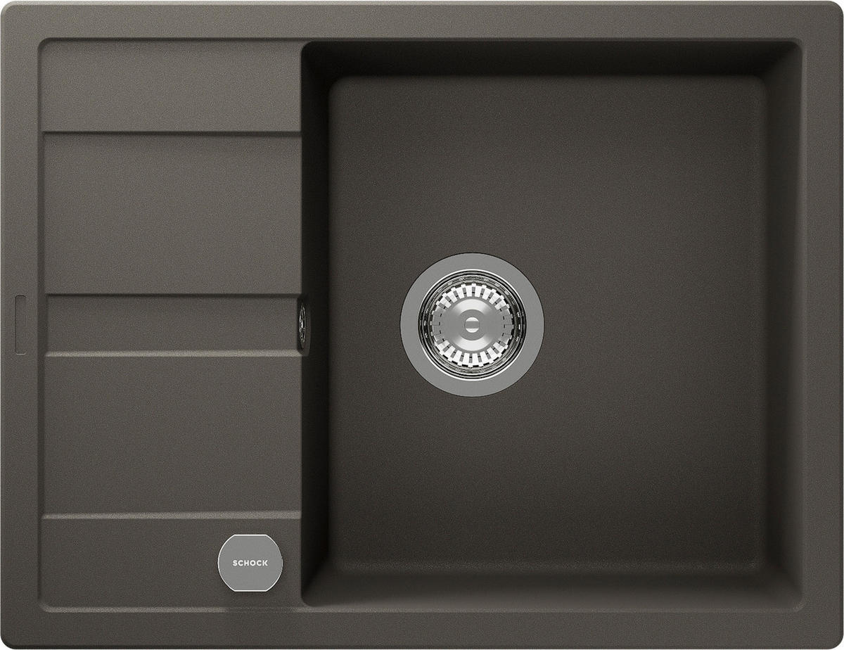 SPÜLE MAND100AGAS  - Grau, Basics, Stein (65/30,4/50cm) - Schock