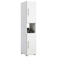 HOCHSCHRANK  - Silberfarben/Schwarz, KONVENTIONELL, Holzwerkstoff/Kunststoff (31/160/30cm) - MID.YOU