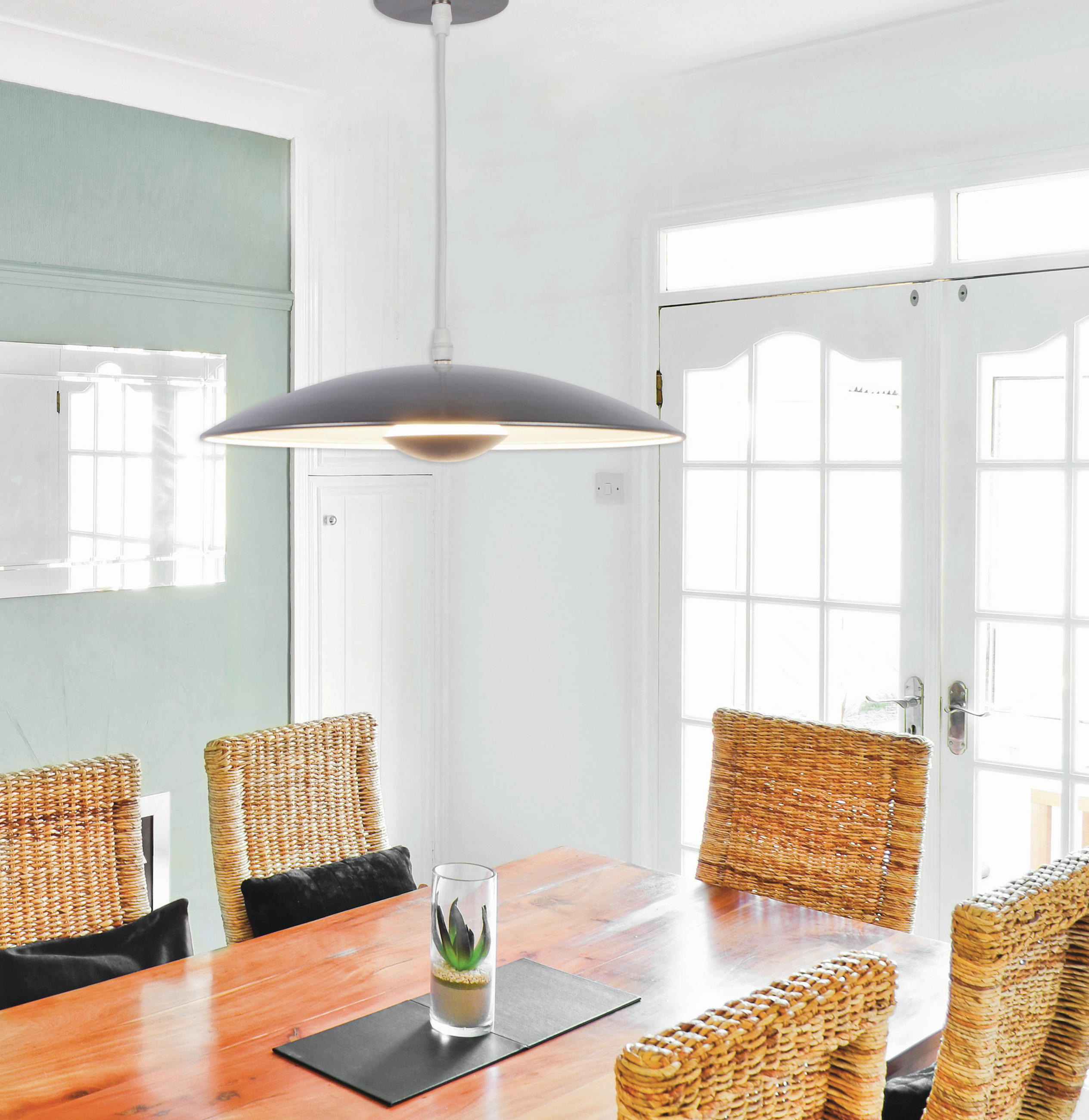 LED-HÄNGELEUCHTE Oslo 34/125 cm   - Silberfarben, Design, Metall (34/125cm) - Näve