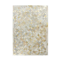 FLACHWEBETEPPICH 120/170 cm Lavish 210 Elfenbein / Gold  - Goldfarben/Creme, Basics, Leder/Textil (120/170cm) - Novel
