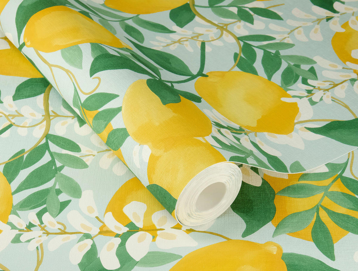 TAPETE - Blau, Natur, Textil (600/53cm) - Tesa