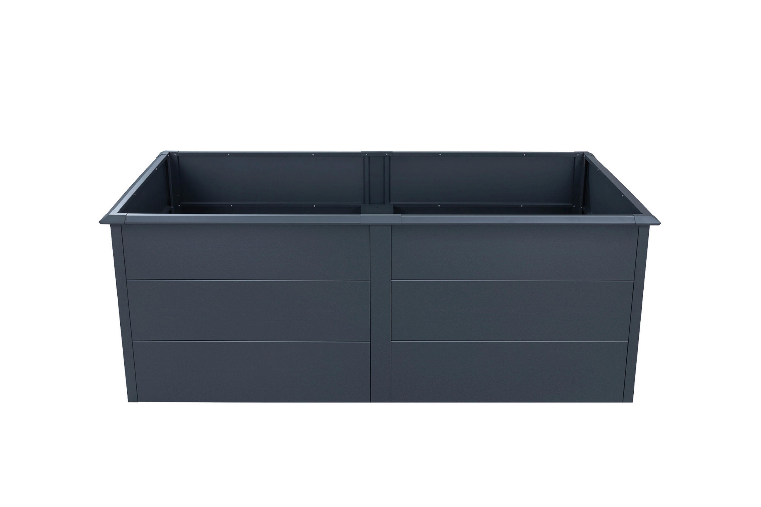 HOCHBEET Primus  - Anthrazit, KONVENTIONELL, Metall (100/200/77cm) - Ambia Garden