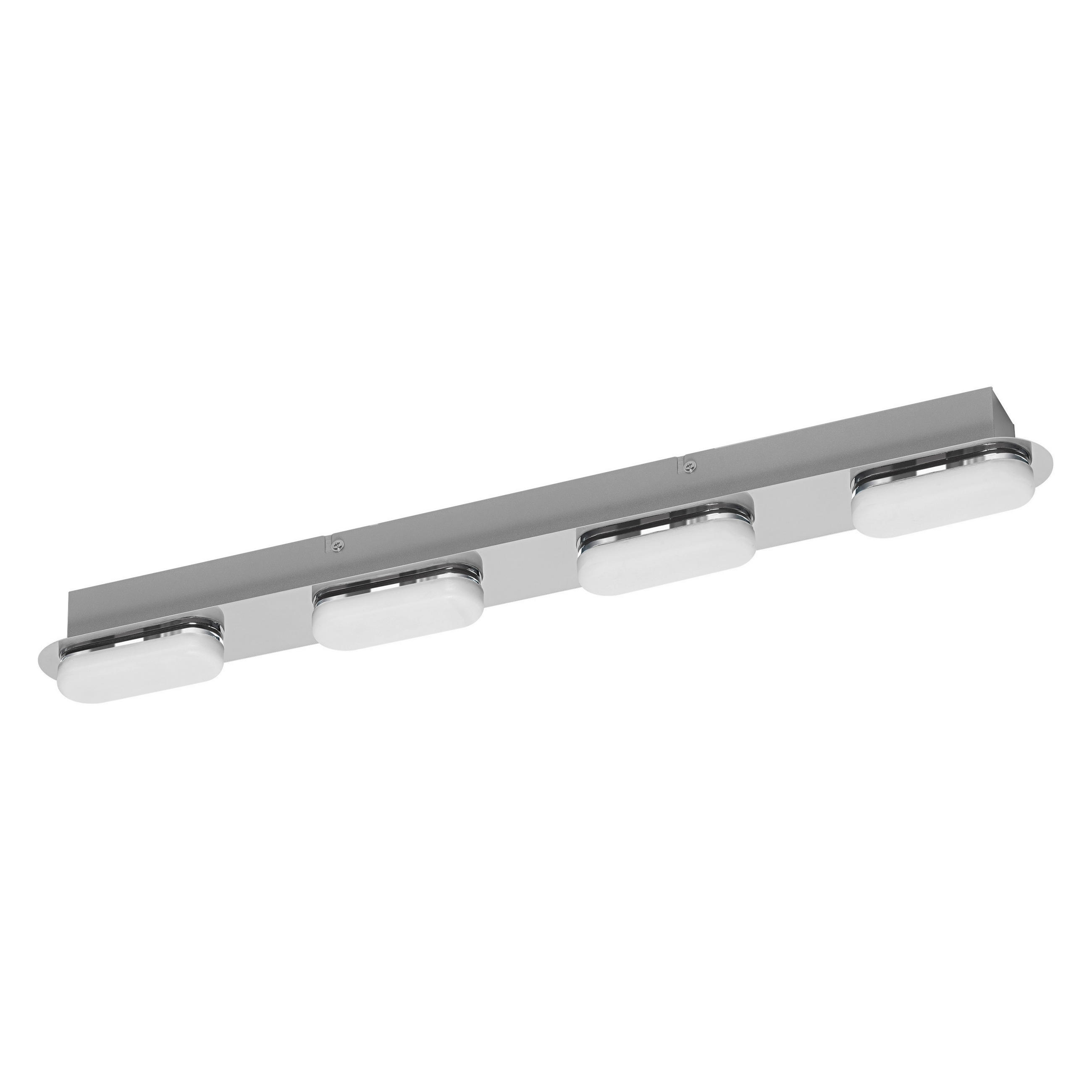 BADEZIMMER-WANDLEUCHTE Smart+ Wall Orbis Duplo 57,5/6/5,8 cm   - Silberfarben, Design, Kunststoff (57,5/6/5,8cm) - Ledvance