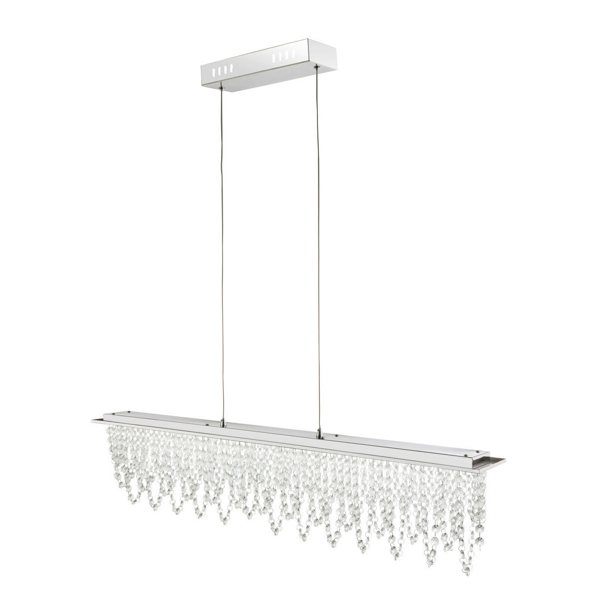 LED-HÄNGELEUCHTE  90 cm  - Klar, Design, Glas/Metall (90cm) - Globo