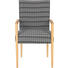 STUHL Struktur Eiche massiv Braun, Eichefarben - Eichefarben/Braun, Design, Holz/Textil (56/96/60cm)
