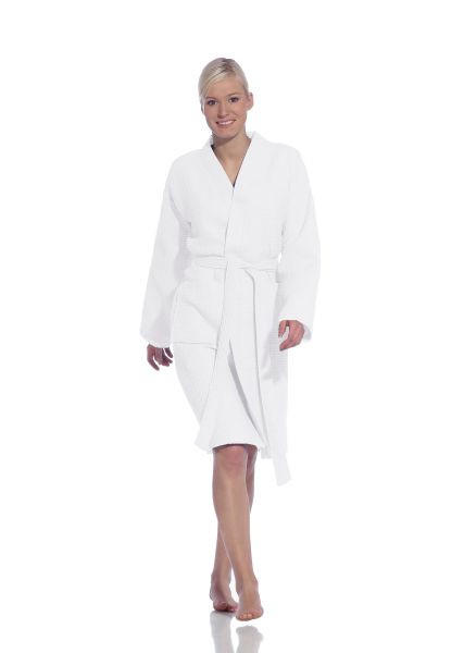 DAMENKURZBADEMANTEL XL XL Unisex  - Weiß, Basics, Textil (XLnull) - Vossen