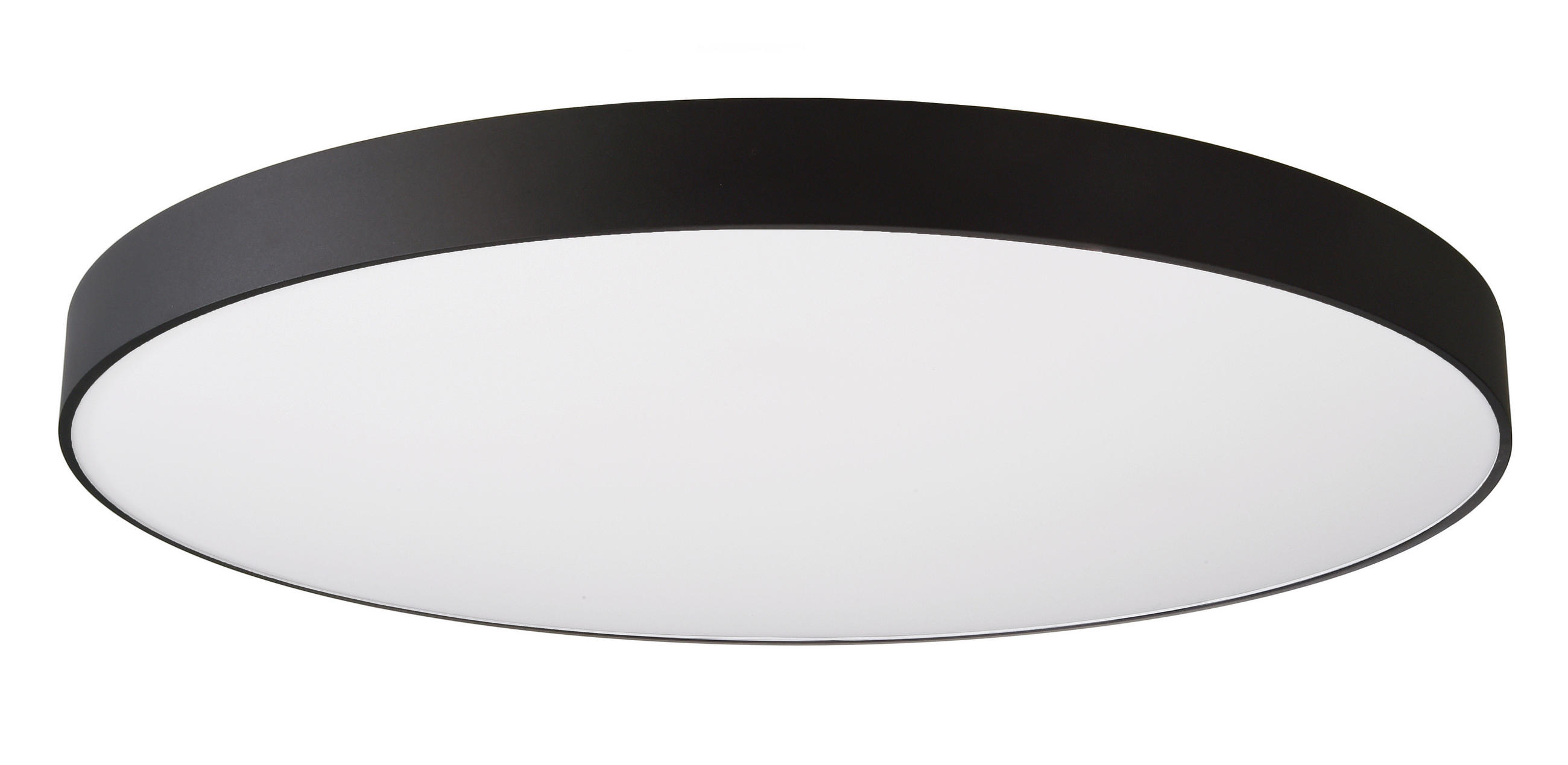 LED-DECKENLEUCHTE Menkar 80/80/9 cm   - Schwarz, KONVENTIONELL, Metall (80/80/9cm)