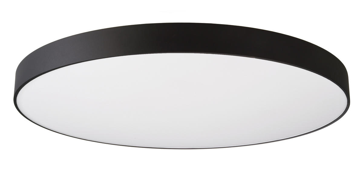 LED-DECKENLEUCHTE Menkar 80/80/9 cm   - Schwarz, KONVENTIONELL, Metall (80/80/9cm)